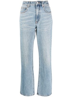 

Mid-rise straight-leg jeans, Alexander Wang Mid-rise straight-leg jeans
