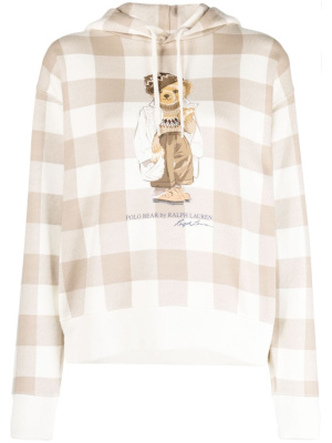 

Polo Bear checked hoodie, Polo Ralph Lauren Polo Bear checked hoodie
