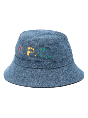 

Logo-print bucket hat, A.P.C. Logo-print bucket hat