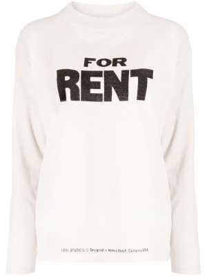 

For Rent slogan-print jumper, ERL For Rent slogan-print jumper