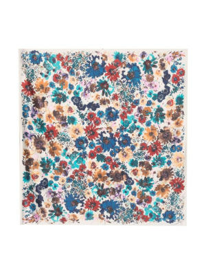 

Chimo-plaque watercolour-print scarf, Bimba y Lola Chimo-plaque watercolour-print scarf