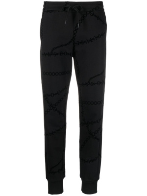 

Chain-print cotton track pants, Versace Jeans Couture Chain-print cotton track pants