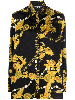 

Chain Couture-print long-sleeve shirt, Versace Jeans Couture Chain Couture-print long-sleeve shirt