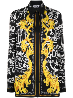 

Logo Couture print blouse, Versace Jeans Couture Logo Couture print blouse