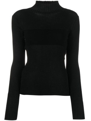 

High-neck ribbed-knit jumper, PINKO High-neck ribbed-knit jumper
