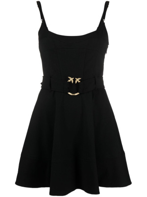 

Love Birds buckle belted minidress, PINKO Love Birds buckle belted minidress