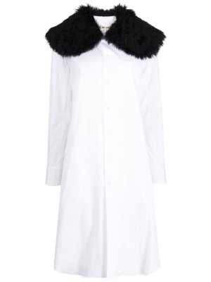 

Contrasting-collar long-length shirt, Comme Des Garçons Contrasting-collar long-length shirt