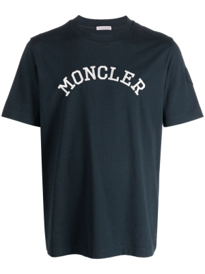 

Logo-embroidered cotton T-shirt, Moncler Logo-embroidered cotton T-shirt