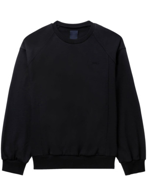 

Logo-embroidered cotton sweatshirt, Juun.J Logo-embroidered cotton sweatshirt