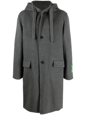 

Zip-fastening hooded coat, Off-White Zip-fastening hooded coat