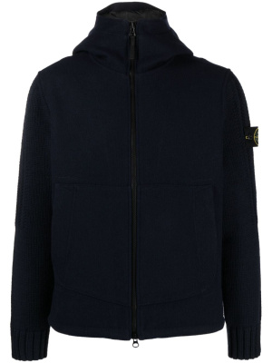 

Logo-patch hooded jacket, Stone Island Logo-patch hooded jacket