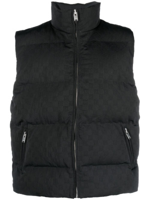 

Check-pattern quilted gilet, MISBHV Check-pattern quilted gilet