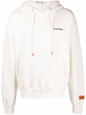 

Logo-tape print hoodie, Heron Preston Logo-tape print hoodie