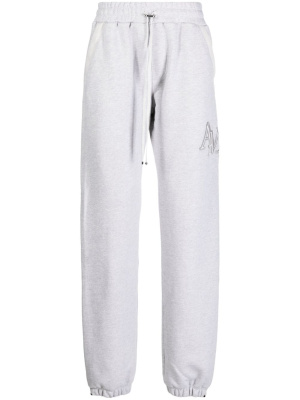 

Staggered logo-embroidered track pants, AMIRI Staggered logo-embroidered track pants