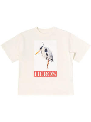 

Bird-motif logo-print T-Shirt, Heron Preston Bird-motif logo-print T-Shirt