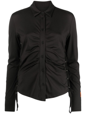 

Lace-up ruched shirt, Heron Preston Lace-up ruched shirt