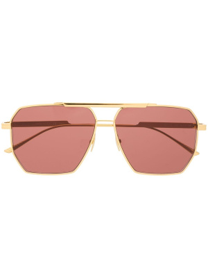 

Navigator-frame sunglasses, Bottega Veneta Eyewear Navigator-frame sunglasses