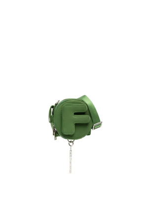 

Logo-embossed faux-leather crossbody bag, Feng Chen Wang Logo-embossed faux-leather crossbody bag