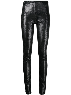 

Mid-rise high-shiny leggings, Junya Watanabe Mid-rise high-shiny leggings