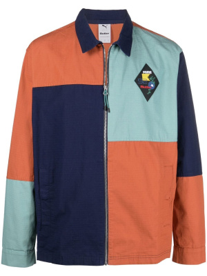 

Colour-block zipped shirt jacket, Puma Colour-block zipped shirt jacket