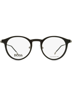 

Logo-debossed round-frame glasses, BOSS Logo-debossed round-frame glasses