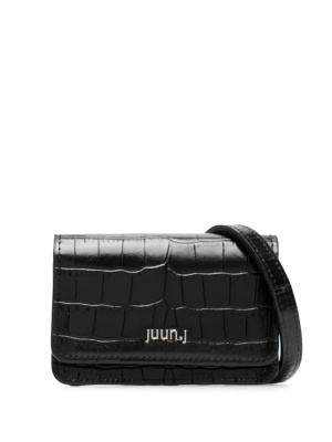 

Logo-lettering leather belt bag, Juun.J Logo-lettering leather belt bag