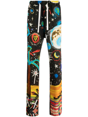 

Starry Night printed drawstring trousers, Palm Angels Starry Night printed drawstring trousers