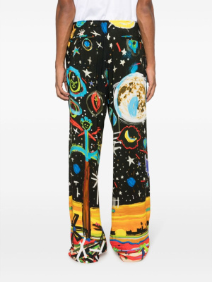 

Starry Night printed drawstring trousers, Palm Angels Starry Night printed drawstring trousers