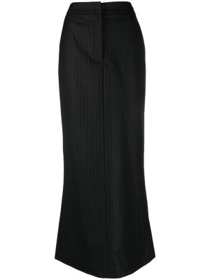 

Pinstripe cashmere maxi skirt, WOERA Pinstripe cashmere maxi skirt