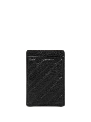 

Diag-stripe leather cardholder, Off-White Diag-stripe leather cardholder