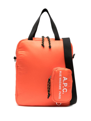 

Puffy logo-print tote bag, A.P.C. Puffy logo-print tote bag