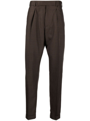 

Gingham-check wool trousers, Paul Smith Gingham-check wool trousers