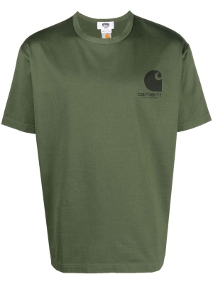 

Logo-print cotton T-shirt, Junya Watanabe MAN Logo-print cotton T-shirt