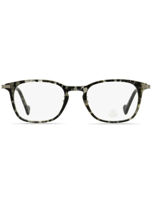 

Tortoiseshell rectangular-frame glasses, Moncler Eyewear Tortoiseshell rectangular-frame glasses