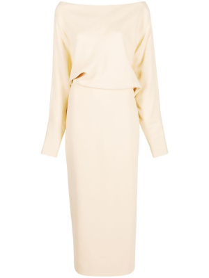 

June draped off-shoulder dress, KHAITE June draped off-shoulder dress