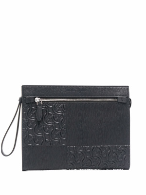 

Gancini embossed clutch, Ferragamo Gancini embossed clutch