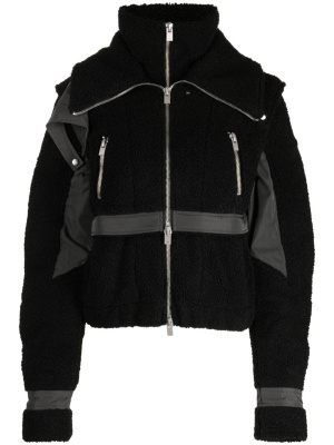 

Panelled-design faux-shearling jacket, HELIOT EMIL Panelled-design faux-shearling jacket