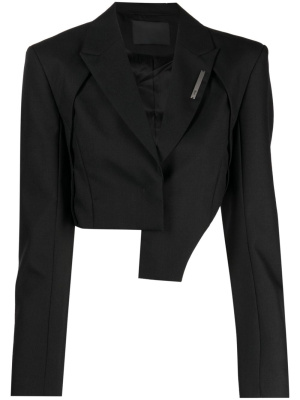

Logo-plaque peak-lapels blazer, HELIOT EMIL Logo-plaque peak-lapels blazer