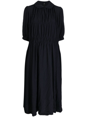 

Crinkled-finish smocked midi dress, Comme Des Garçons Girl Crinkled-finish smocked midi dress