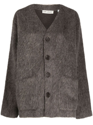 

Brushed V-neck cardigan, OUR LEGACY Brushed V-neck cardigan