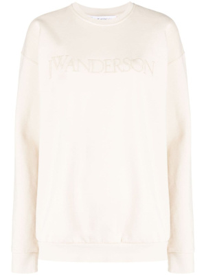 

Logo-embroidered cotton sweatshirt, JW Anderson Logo-embroidered cotton sweatshirt