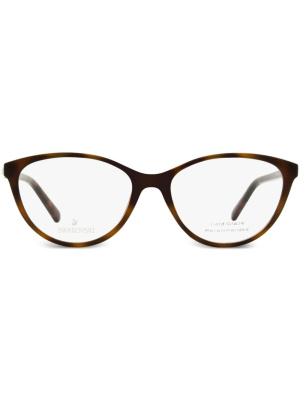 

5415 tortoiseshell oval-frame glasses, Swarovski 5415 tortoiseshell oval-frame glasses