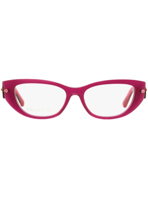 

5476 logo-engraved cat-eye glasses, Swarovski 5476 logo-engraved cat-eye glasses