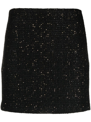

Paillette-embellished bouclé miniskirt, TWINSET Paillette-embellished bouclé miniskirt
