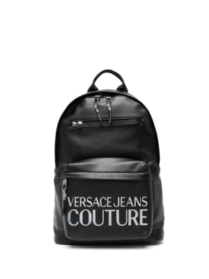 

Logo-plaque faux-leather backpack, Versace Jeans Couture Logo-plaque faux-leather backpack