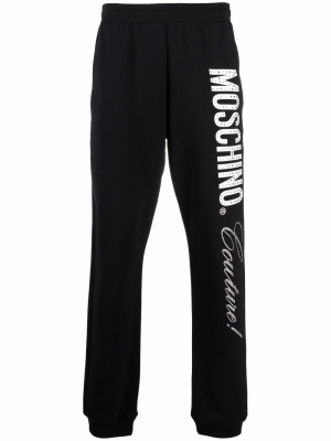

Couture logo-print track pants, Moschino Couture logo-print track pants