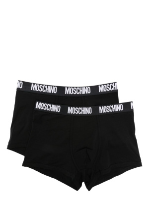 

Logo-waist cotton briefs, Moschino Logo-waist cotton briefs