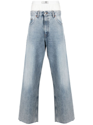 

Boxer-layer loose jeans, MM6 Maison Margiela Boxer-layer loose jeans