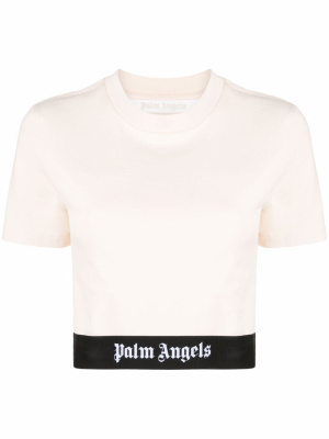 

Logo-print short-sleeve T-shirt, Palm Angels Logo-print short-sleeve T-shirt