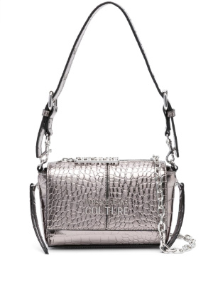 

Crocodile-effect shoulder bag, Versace Jeans Couture Crocodile-effect shoulder bag